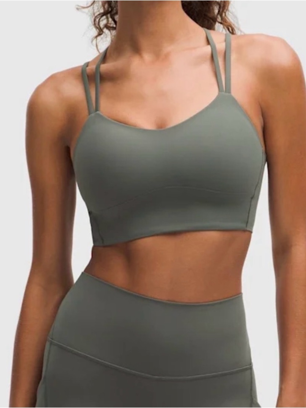 Lululemon Like a Cloud Longline Sports Bra Size 8 B/C Palm Deco PLMD NWT